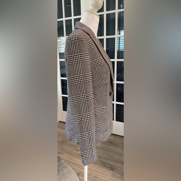 Premise Studio Glen Plaid Single-Button Blazer - NWT Size 4 - Picture 4 of 12